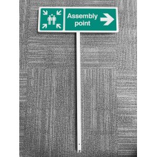 Assembly Point - Arrow Right - Verge Sign Assembly Point - Arrow Right - Verge Sign
