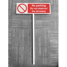 No Parking - Do not Obstruct the Driveway Verge Sign No Parking - Do not Obstruct the Driveway Verge Sign