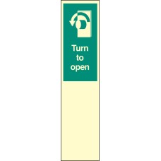 Door Plate - Turn to Open Left Door Plate - Turn to Open Left