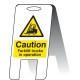 Caution - Forklift Trucks in Operating - Lightweight Self Standing Sign Caution - Forklift Trucks in Operating - Lightweight Self Standing Sign