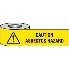 Caution - Asbestos Hazard - Barrier Tape Caution - Asbestos Hazard - Barrier Tape