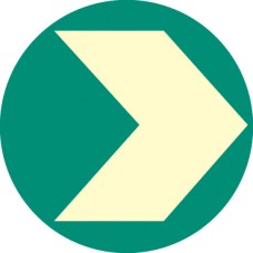 Circular - Photoluminescent Floor Marker (Glow in the Dark)