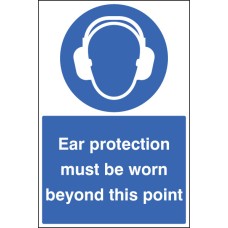 Ear Protection Must be Worn - Floor Graphic Ear Protection Must be Worn - Floor Graphic