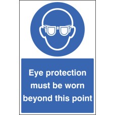 Eye Protection Must be Worn - Floor Graphic Eye Protection Must be Worn - Floor Graphic
