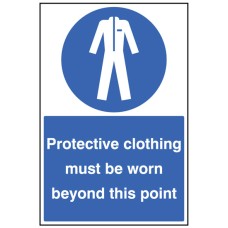 Protective Clothing Must be Worn - Floor Graphic Protective Clothing Must be Worn - Floor Graphic
