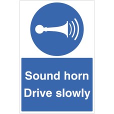 Sound Horn Drive Slowly - Floor Graphic Sound Horn Drive Slowly - Floor Graphic