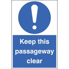 Keep this Passageway Clear - Floor Graphic Keep this Passageway Clear - Floor Graphic