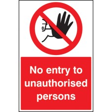 No Entry to Unauthorised Persons - Floor Graphic No Entry to Unauthorised Persons - Floor Graphic