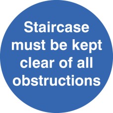 Staircase Must be Kept Clear - Floor Graphic Staircase Must be Kept Clear - Floor Graphic