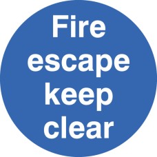 Fire Escape Keep Clear - Floor Graphic Fire Escape Keep Clear - Floor Graphic
