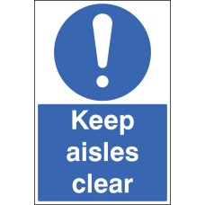 Keep Aisles Clear - Floor Graphic Keep Aisles Clear - Floor Graphic
