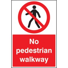 No Pedestrian Walkway - Floor Graphic No Pedestrian Walkway - Floor Graphic