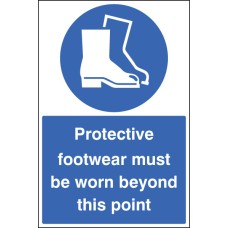 Protective Footwear Must be Worn - Floor Graphic Protective Footwear Must be Worn - Floor Graphic