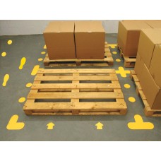 Circle - Yellow Floor Markers (Pack of 100) Circle - Yellow Floor Markers (Pack of 100)
