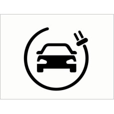 Stencil - Electric Vehicle Symbol Stencil - Electric Vehicle Symbol