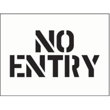 Stencil - No Entry Stencil - No Entry