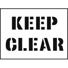Stencil - Keep Clear Stencil - Keep Clear