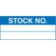 Stock Number (Roll of 100 Labels)