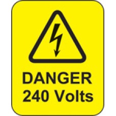Danger - 240 Volts - Labels
