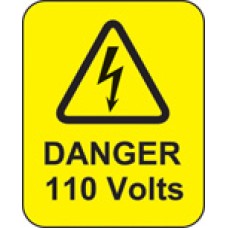 Danger - 110 Volts - Labels