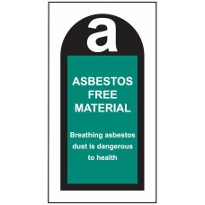 Asbestos Free Material Labels