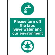 Please Turn Off the Taps - Save Water and Environment