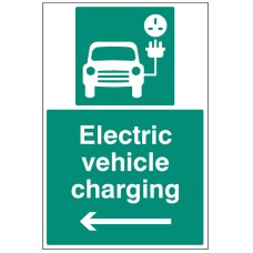 Electric Vehicle Charging Point - Left Arrow Electric Vehicle Charging Point - Left Arrow