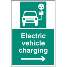 Electric Vehicle Charging Point - Right Arrow Electric Vehicle Charging Point - Right Arrow