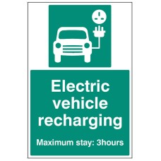 Electric Vehicle Recharging Point - Maximum Stay 3 Hours Electric Vehicle Recharging Point - Maximum Stay 3 Hours