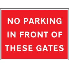 No Parking in Front of these Gates
