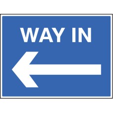 Way in - Arrow Left Way in - Arrow Left