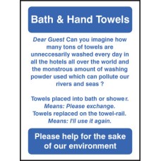 Bath & Hand Towels - Reuse or Replace