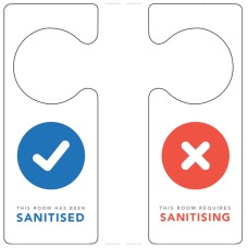 Sanitised / Requires Sanitising Door Hanger Sanitised / Requires Sanitising Door Hanger